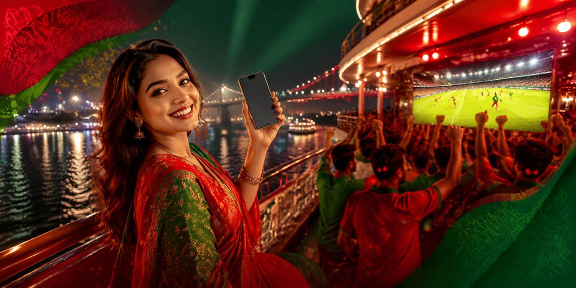 বরিশালে নিবন্ধন বোনাস পেয়ে উৎসাহিত গেমার লাল সবুজ থিমে